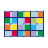 Covor mare 3x2 m pentru Copii cu patrate colorate Curcubeu - Covor Multicolor Rainbow Covor mare 3x2 m pentru Copii cu patrate colorate Curcubeu - Covor Multicolor Rainbow